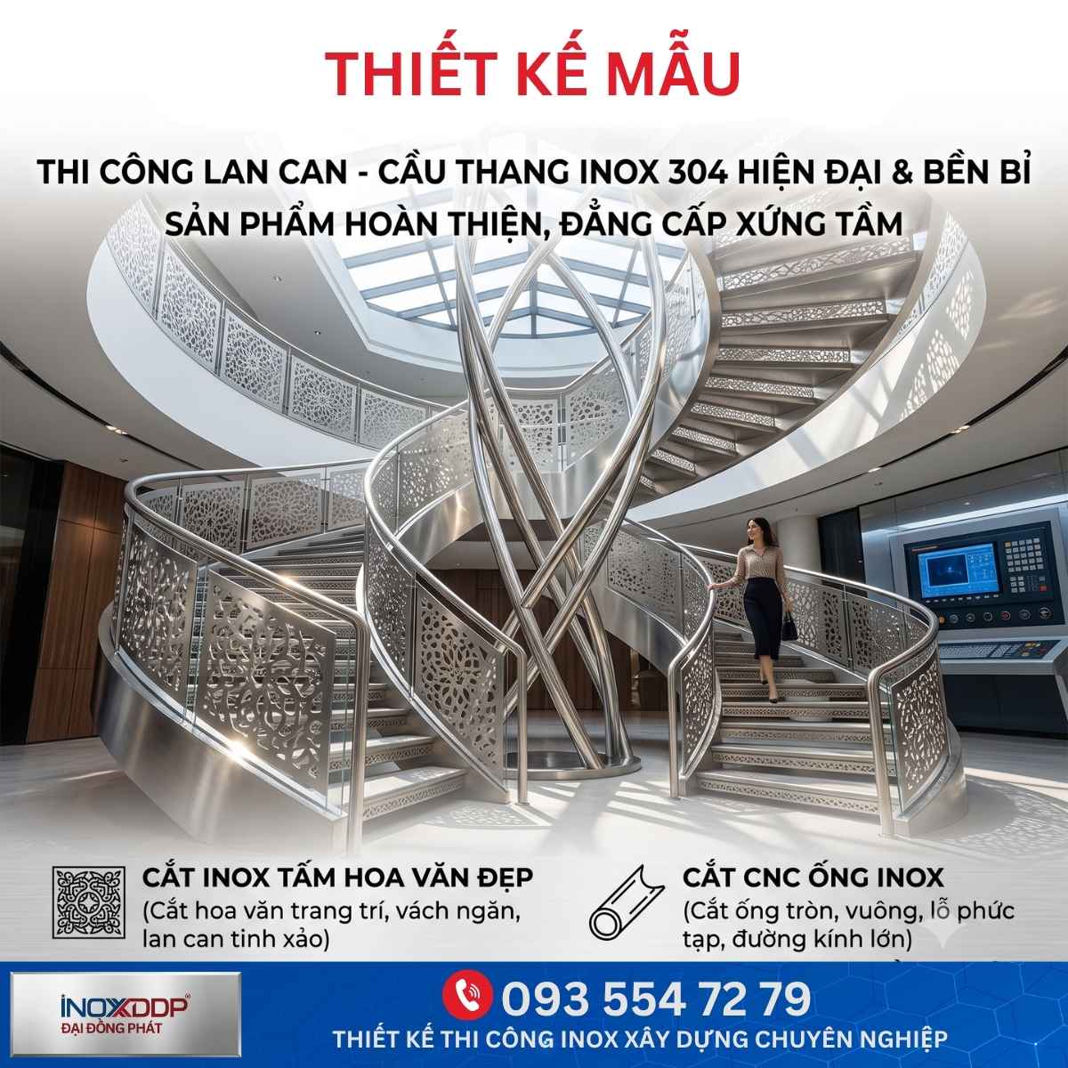 GIA CÔNG LAN CAN, CẦU THANG INOX