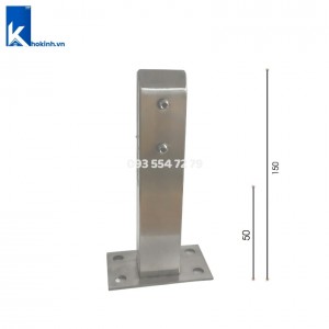 Trụ Ngàm Inox 304 Đặc, không khoang kính, Bảo hành 5 năm, DDP52