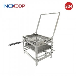 Bếp Nướng Than BBQ Xoay Lật 180, Chỉnh Nhiệt chống cháy, Inox DDP 304 không gỉ