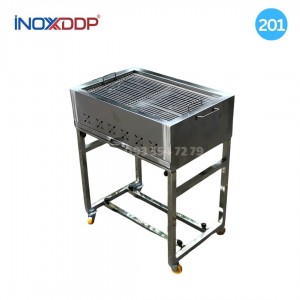 Bếp Nướng Than BBQ Inox 201, KT 40x60x75cm