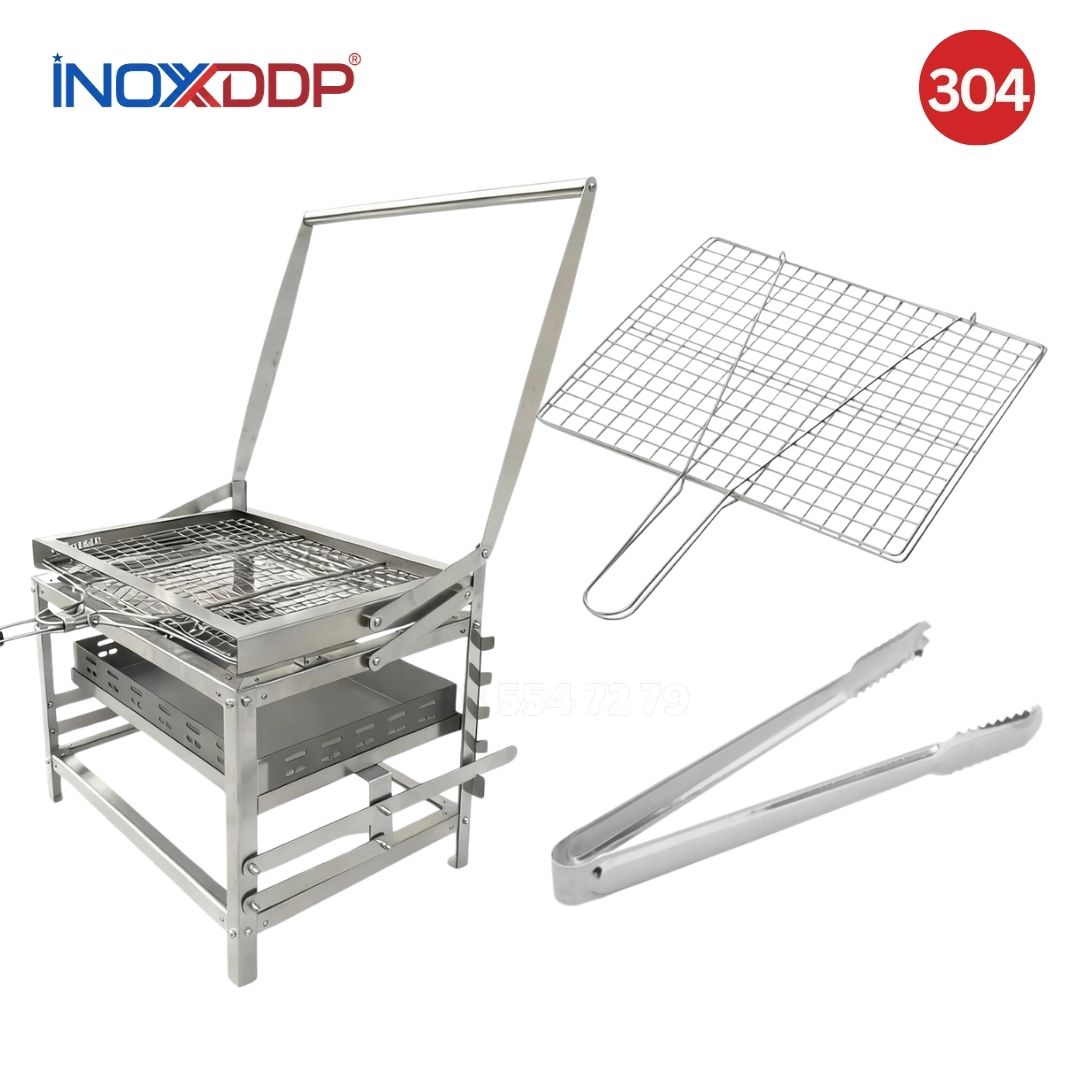 combo-bep-nuong-than-bbq-xoay-lat-inox-304