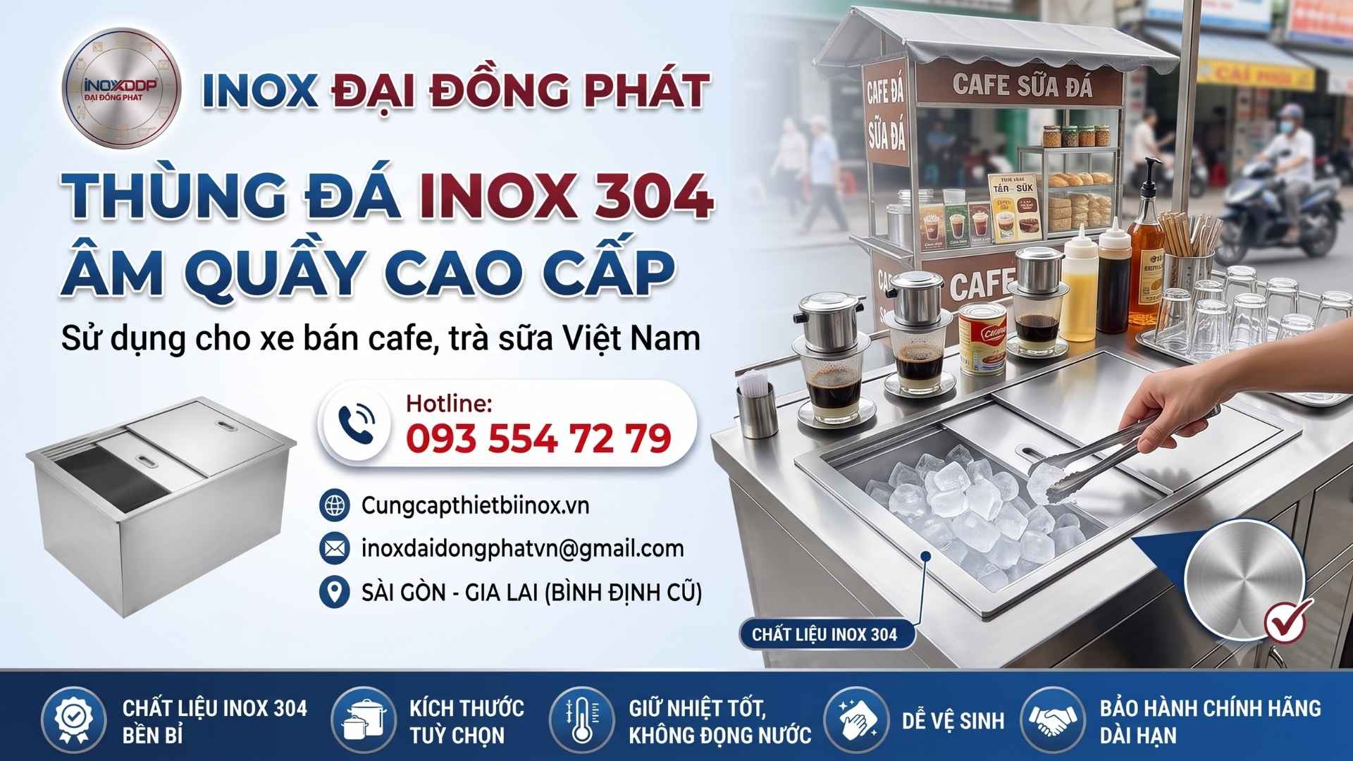 Thùng Đá Inox Giá Tốt 2026
