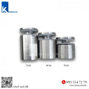 Ốc Bắt Kính, Phi 38, Inox 304 dài 3cm, 4cm, 5cm bóng mờ DDP