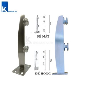 Trụ lan can cánh bườm, Inox 304 8ly,10ly,12ly, DDP29